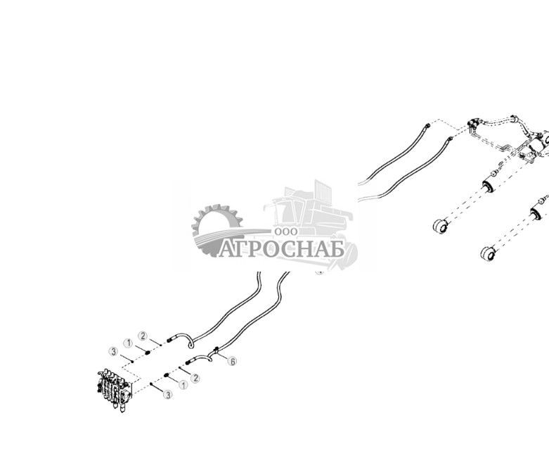 Задние вспомогательные шланги (пятая функция) (стандартные органы управления) - ST3740 782.jpg